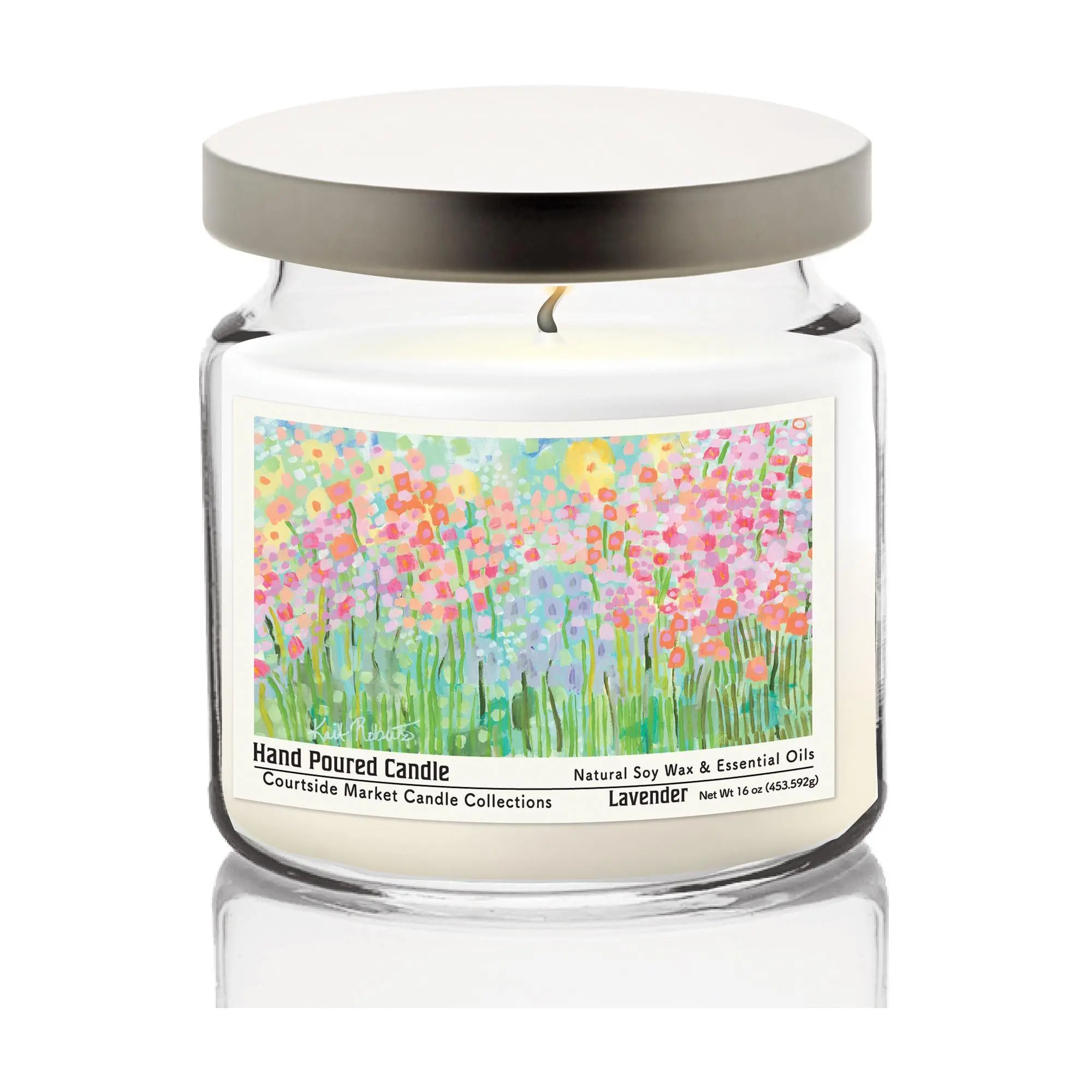 Courtside Market Growing Things No. 4 Candle Glass Jar 16 oz