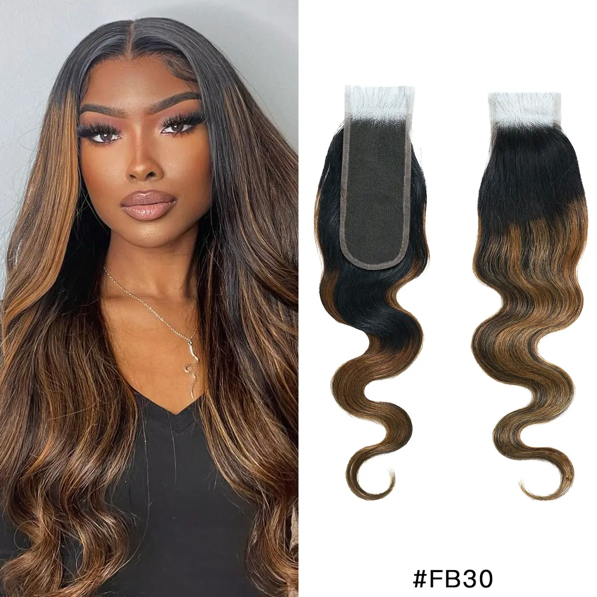 FB30 2*6 Closure Body Wave