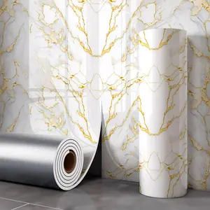 Marble Pattern Wall Stickers Peel and Stick for Bathroom Kitchen TV Background Decoration