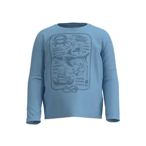 Toddler Coco Plum Everyday Long Sleeve Graphic T-Shirt | Arctic Blue Sea Tales