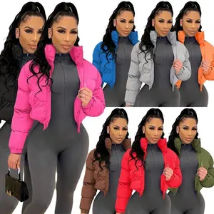S 390799     Autumn and Winter Women's Cotton Padded Jacket Short Style Women's Cotton Jacket Jacket Coat Womenswear Tops