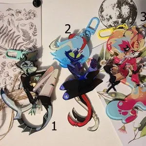 Helluva Boss Wagging Tail Acrylic Keychains