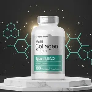 Multi Collagen Protein 2000 mg 180 Capsules Hydrolyzed Collagen Type I II III V X Keto & Paleo Friendly Non-GMO Gluten Free Supplement Daily Support for Skin Hair Nails Joint Strength & Overall Wellness