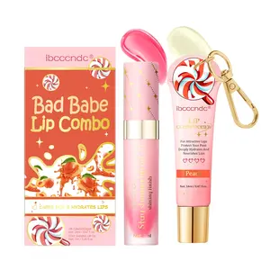 Lip Care Set Watermelon Scented Lip Balm & Gloss, Moisturizing Lip Treatment for Soft Lips, Long-Lasting Shine, Perfect Gift Idea