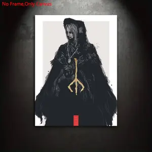 1 piece/set Frameless canvas painting and printing poster, classic gothic art, Modern minimalist design, Bloodborne Plain Doll, a gift for video game enthusiasts, ideal for bedrooms, living rooms, murals, wall decorations