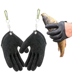 Non-slip Latex Gloves for Fishing, 1 Count Anti-slip Fishing Gloves with Hook, Thickened Hook Fishing Gloves, Outdoor Fishing Accessories, Fishing Tools