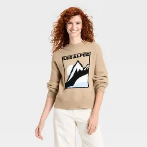 Women's Cozy Alpine Crewneck Pullover Sweater - Universal Thread