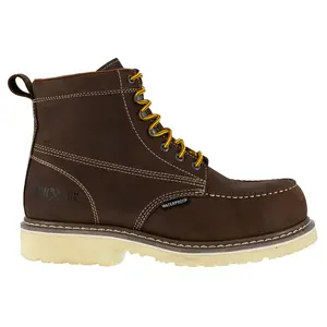 Iron Age Mens Solidifier 6 Inch Waterproof Composite Toe  Work Safety Shoes Casual - Brown