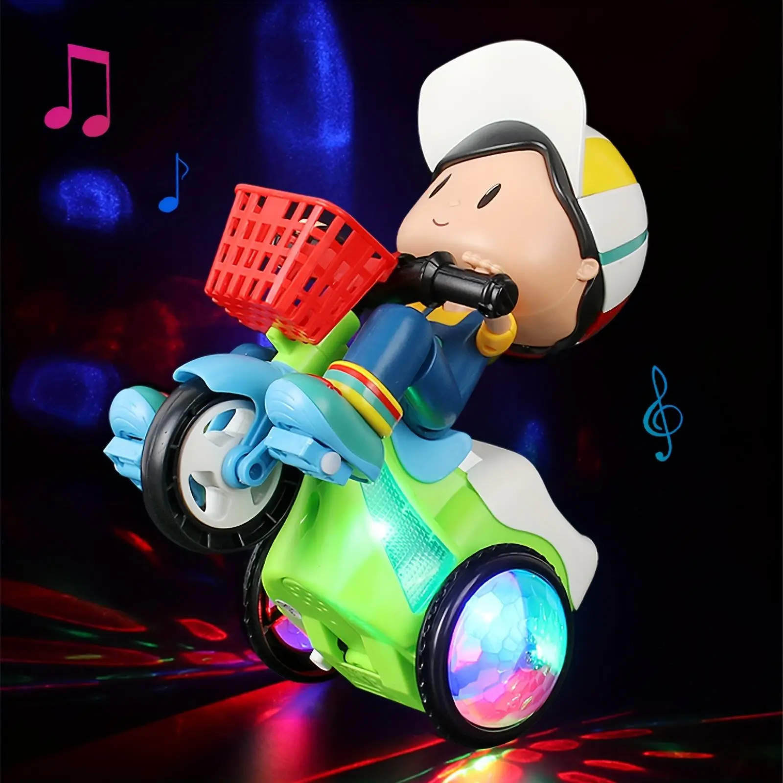 Electric Tricycle Music Toy, Creative Multifunction Light-Up Tricycle Toy, Birthday Gift