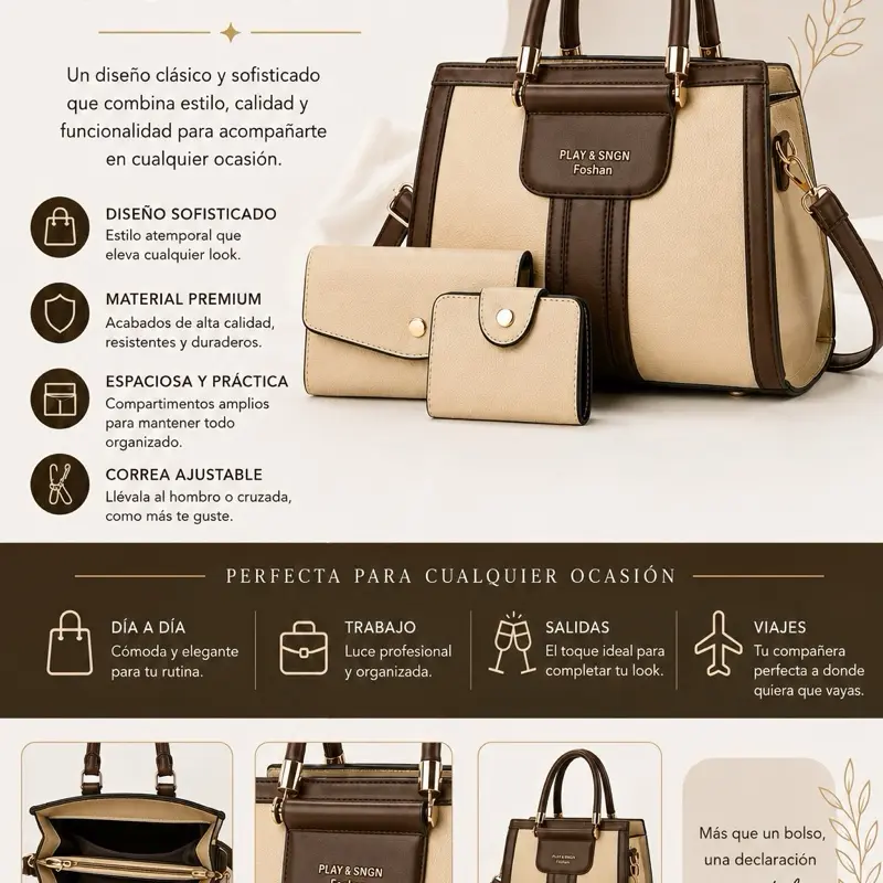 Set de 3 carteras