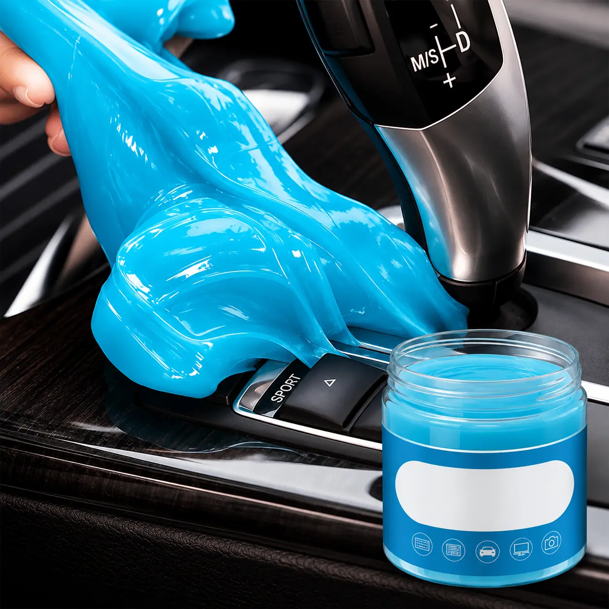 Car Cleaning Gel Slime - Universal Car Interior Dust Remover, Auto Detailing Tool, Perfect Cleaning Kit Supply, Novelty Toy Gift for Men
