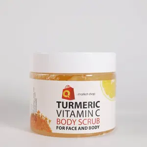 Turmeric Body Scrub Organic Fragrance Free Hydrating Amino Acid Silicone Free