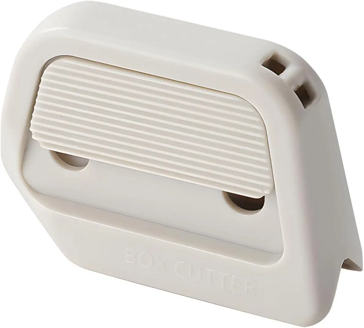 Mini Ceramic Paper Cutter - Safe Ceramic Box Cutter, Keychain Box Opener (Kahki)