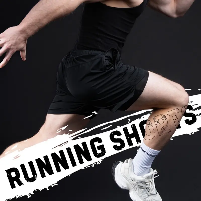 EKKO Lined Nylon Running Shorts 5" Inseam