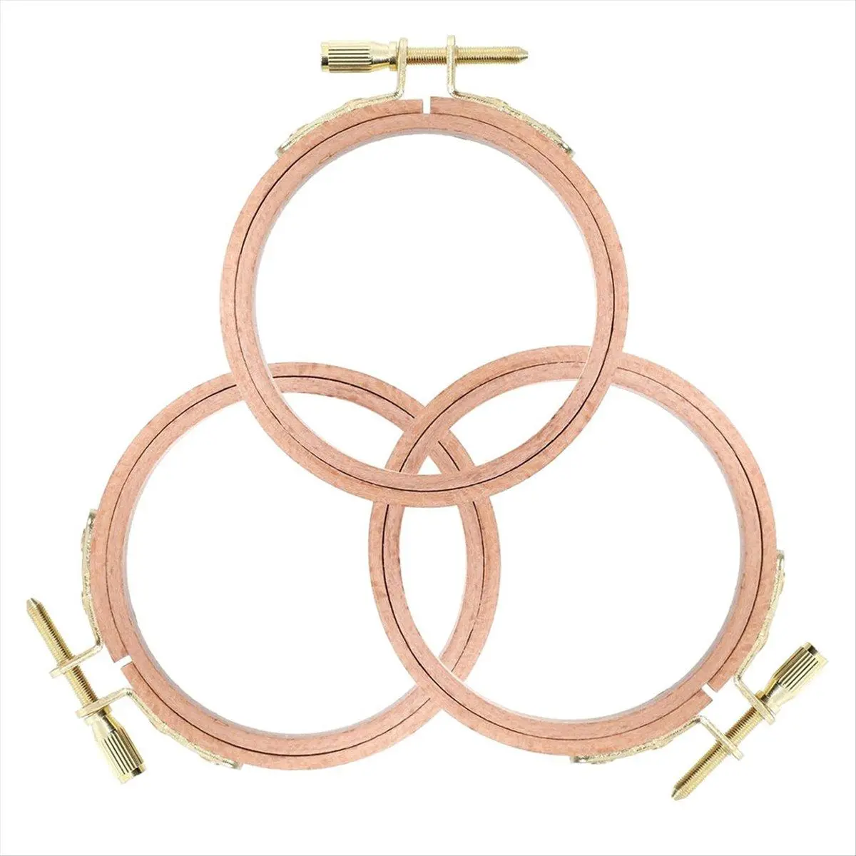 3 Pack 3 Inch Embroidery Hoop Small Embroidery Hoop Made of Beech Wood, Embroidery Frames for Wooden Rings Crafts