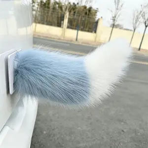 Remote Control Electric Car Tail, Cute Fuzzy Tail Car Decoration, Rechargeable Plush Animal Moving Tail, Self Adhesive Electric Animal Tail Car Decor for All Vehicle