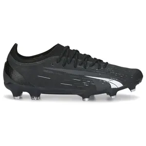 PUMA Mens Ultra Ultimate Soccer Cleats Cleated, Firm Ground, Turf - Black
