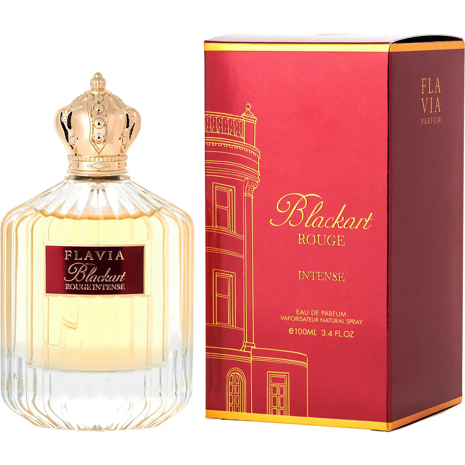 Flavia Blackart Rouge Intense By Flavia Eau De Parfum For Unisex
