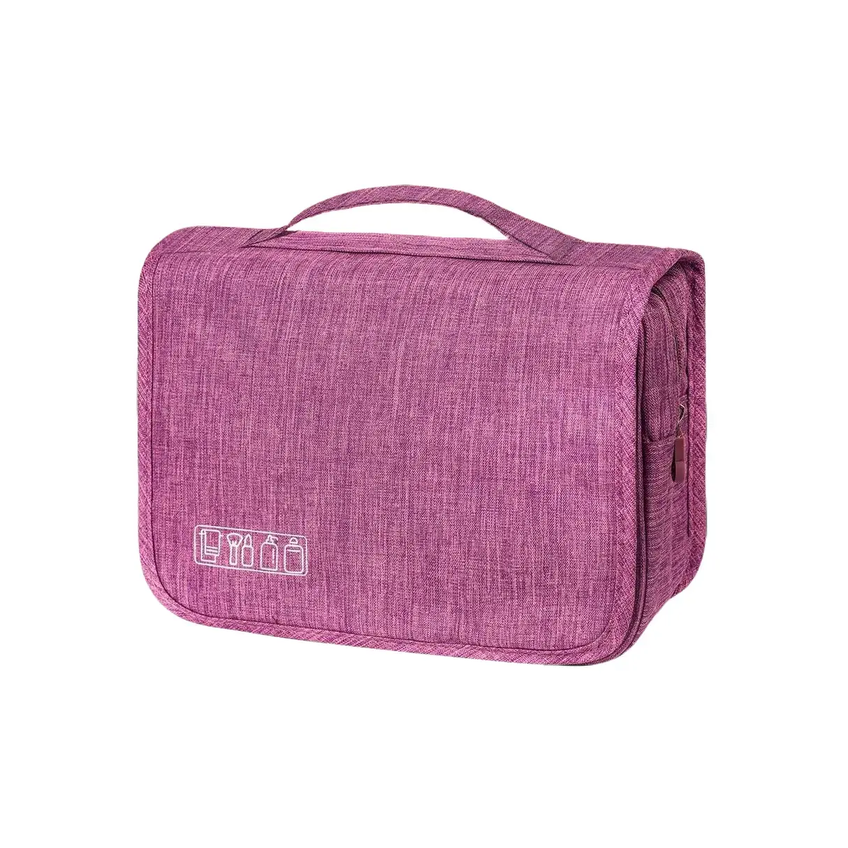Travel Toiletry Bag for Women, Large Capacity Makeup & Cosmetic Organizer, Open Flat Travel Bag with Multiple Compartments and Handle for Toiletries, Skincare & Vacation Essentials Travel Essentials Makeup Organizer Pouches Makeup Containers