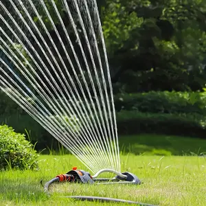 Adjustable Automatic Swinging Nozzle 19-Hole Rotating Sprinkler Ergonomic Handle Sturdy Construction Efficient Durable Watering for Flower Beds Lawns Dynamic Irrigation Modern Gardening Experts