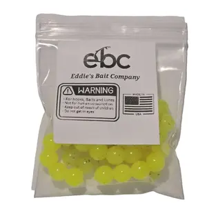 Chartreuse Power Eggs .375 inch Garlic & Salmon Egg Scented