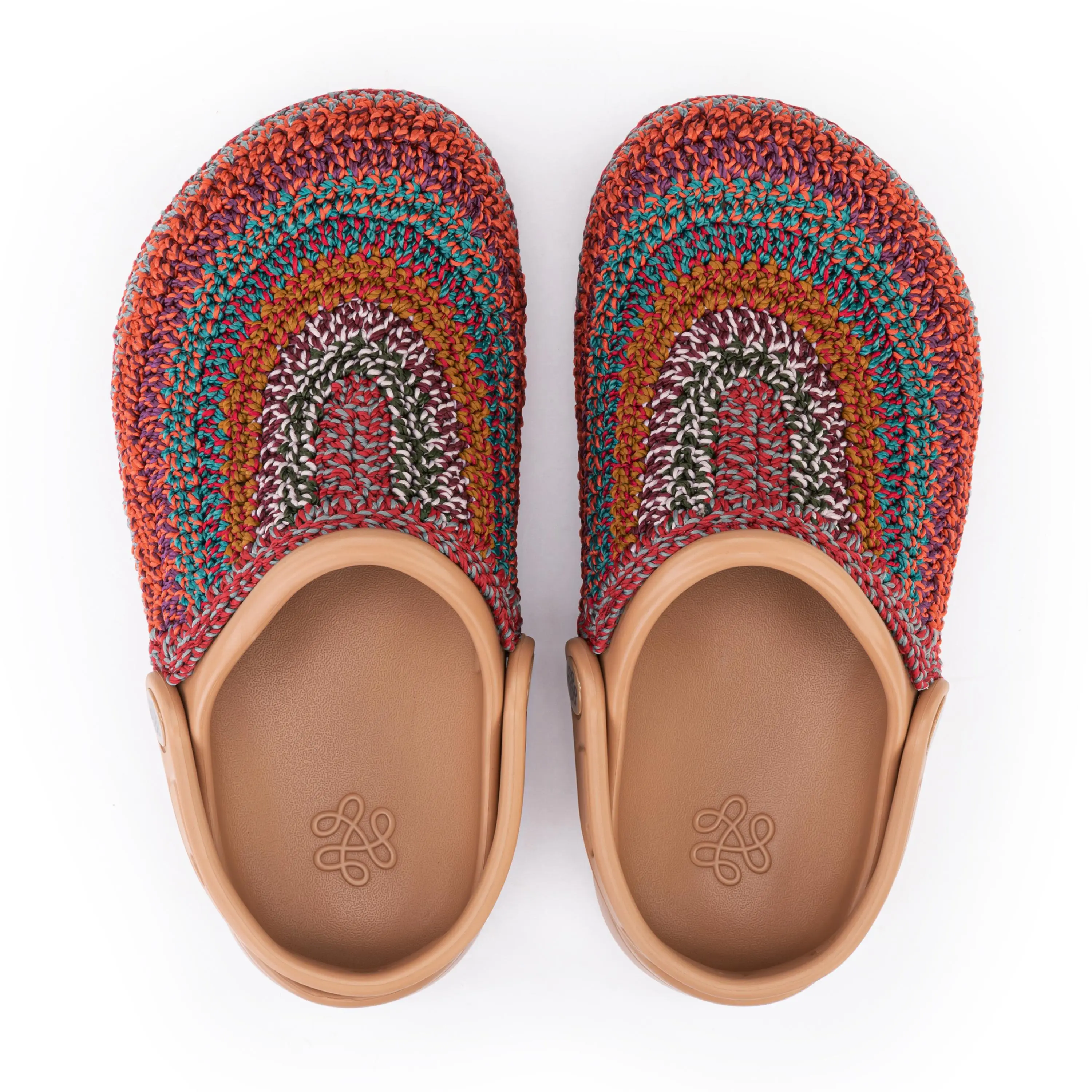 Bolo Clog - Hand Crochet - Sunset Stripe