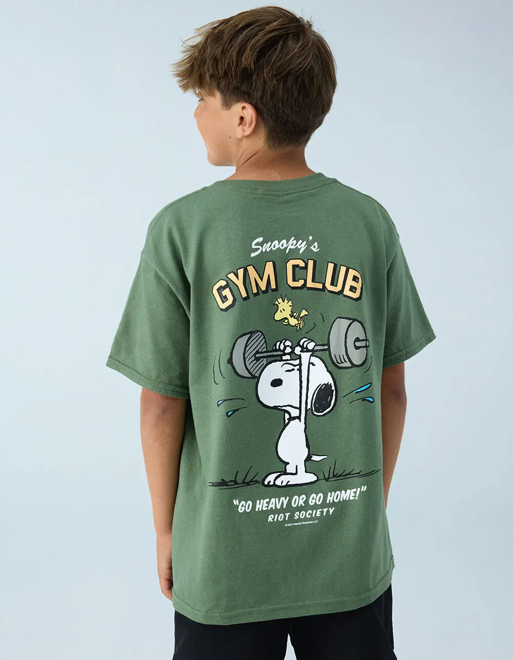 RIOT SOCIETY x Peanuts Snoopy's Gym Boys Tee