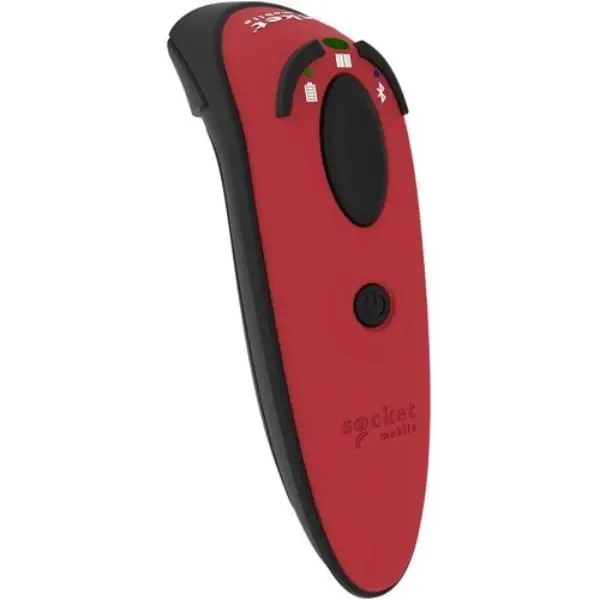 Socket Mobile CX4055-3118 Durascan D720 Ergonomic Lightweight 1D-2D Bluetooth Barcode Scanner with Rechargeable Batteries for Enhanced Mobility - Red