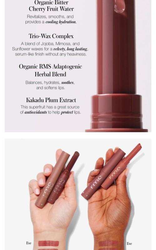 RMS Legendary Serum Lipstick: The Nudes - Lightweight, Glossy, Organic Lipstick in a Classic Design
