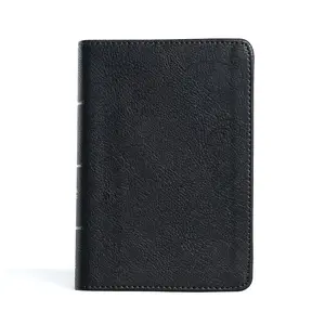 CSB Large Print Compact Reference Bible, Black LeatherTouch, Red Letter, Presentation Page, Cross-References, Full-Color Maps, Easy-to-Read Bible Serif Type