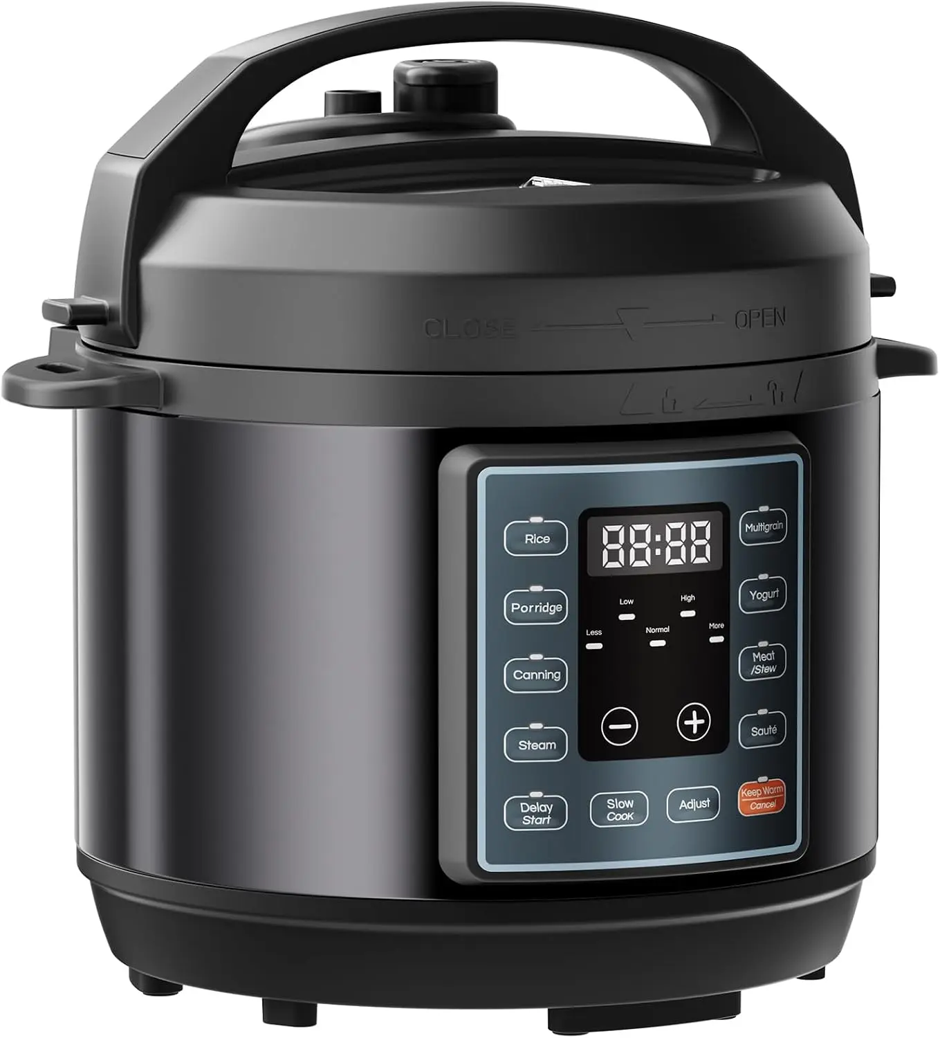 10-In-1 Electric Pressure Cooker, 3 Quart Multi Cooker for Rice, Stew and Steam, Small Programmable Stainless Steel Pot with Slow Cook Function and Ceramic Inner Pot