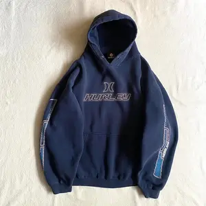 Hurley Hoodie Mens Medium Black Pullover Surf Logo Graphic Fleece Sweatshirt, Comfortable & Durable, Best Sellers