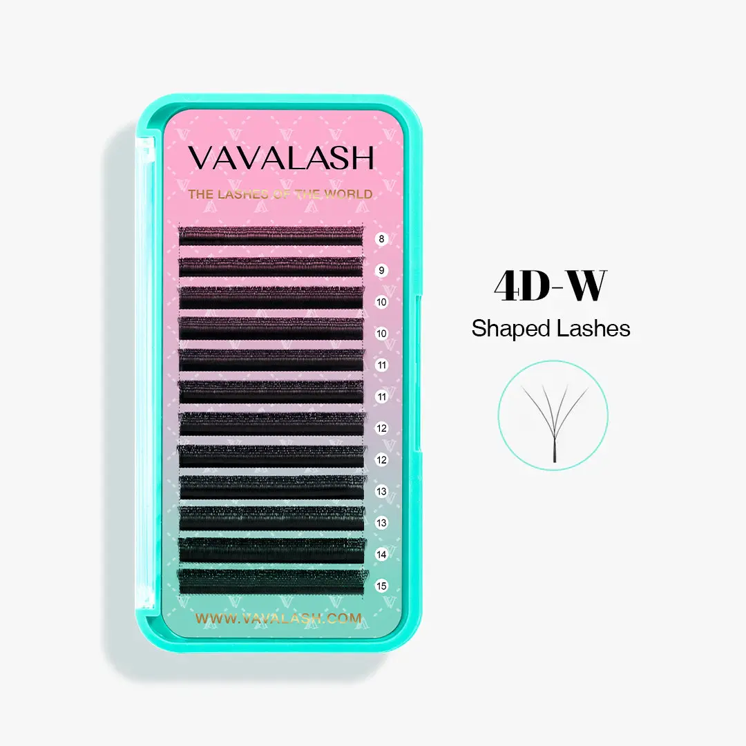 W-Shape 4D Premade Volume Fan Lash Extensions 0.07mm W-Shape 4D Premade Volume Fan Lash Extensions 0.07mm