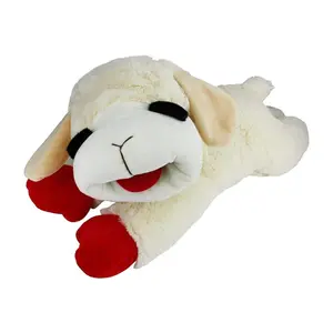 Multipet's Officially Licensed Lamb Chop Jumbo White Plush Dog Toy, 24-Inch