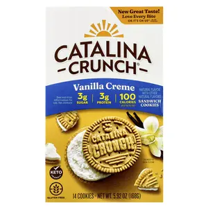 Catalina Crunch Sandwich Cookies, Vanilla Creme, 14 Cookies, 5.92 oz (168 g)