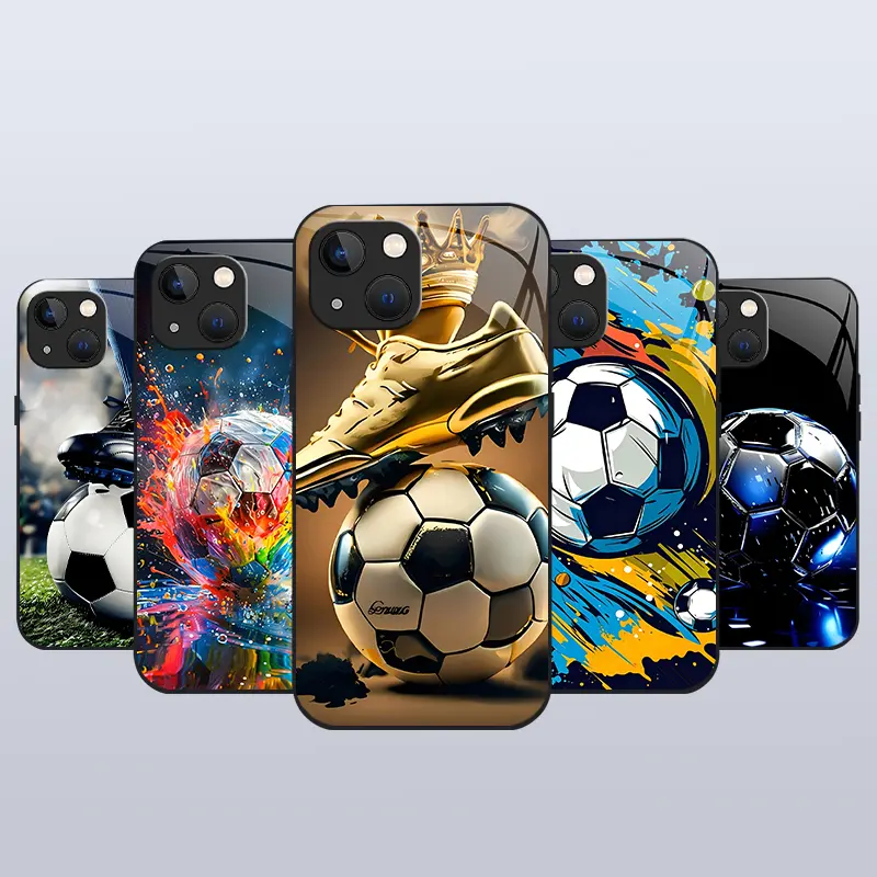 Suitable for [iPhone 13] high-end Ball phone case⚽,Cooling Soccer Ball Phone Case , protective cover for sports fans’ game day 952