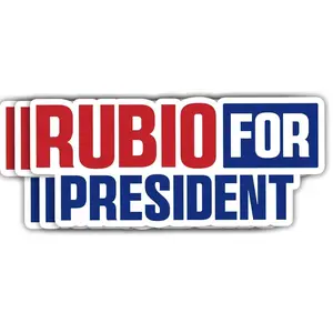 Vance Rubio 2028 US Flag Vote JD Vance President Waterproof Vinyl Sticker Political Decal for Phone Laptop Tumbler 4RA