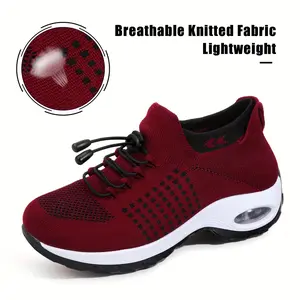 Orthopedic Sneakers Breathable Women Walking Shoes On Trainers Women'S Comfortable Casual Ladies Athletic Shoe Thick Bottom