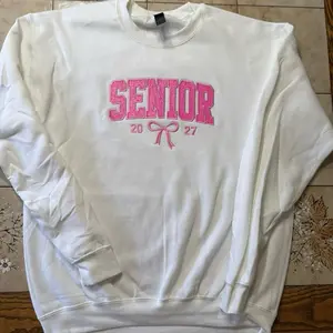 Senior Sweatshirt 2027 - Embroidered Design, Customizable Color, Senior Year Pullover, Unique 2026 Theme, Personalized Comfort