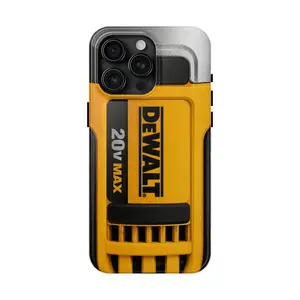 DEWALT Tool Inspired Phone Case Collection – Heavy Duty Construction Power Tool Protective Cover - Phone Cover for iPhone 7-17 Pro Max / for Samsung S21-S25 Ultra