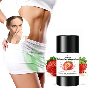 Strawberry Intimate Deodorant Stick, 72hr Odor Control, Moisturizing, Anti-Friction, Aluminum-Free, Compact, Ideal for Sweaty Activities