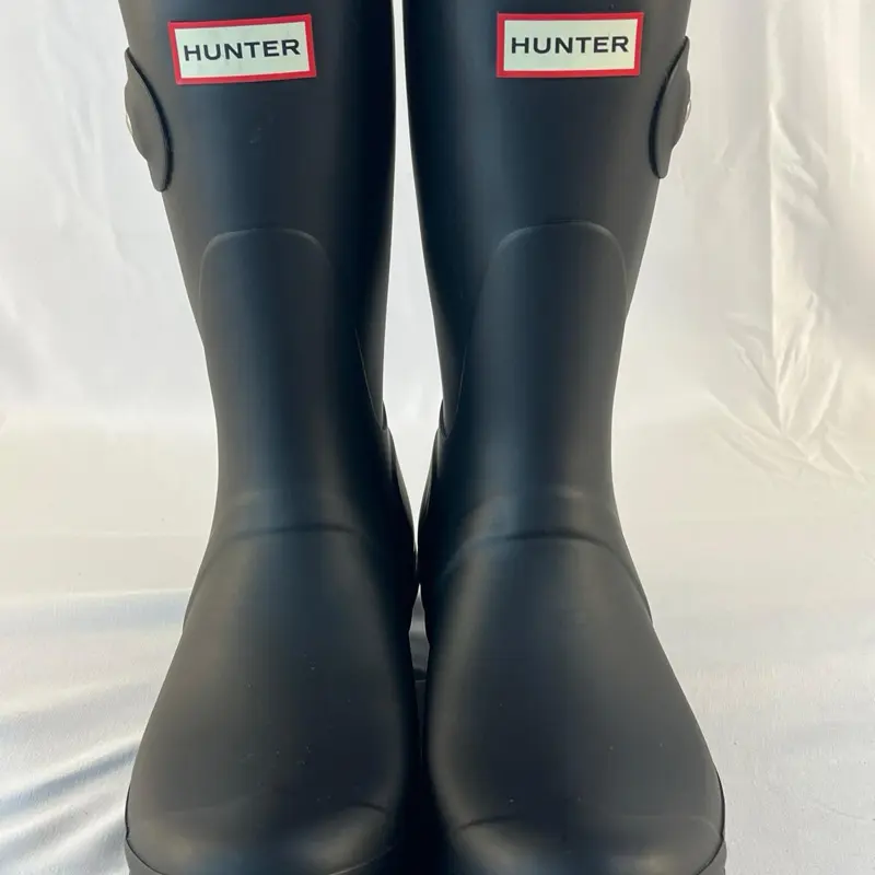 Hunter Women’s Refined Talk Eyelet Buckle Calf Length  Boots