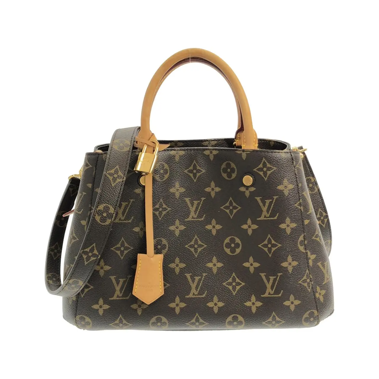 Pre-owned Louis Vuitton Canvas Shoulder Bags Montaigne BB Monogram Bag