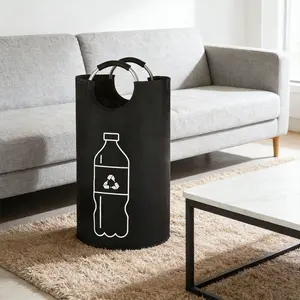 Large Capacity Foldable Bottle Recycling Basket, Multi-Use Storage Bin, Space-Saving Organizer, Durable and Easy to Clean, Home Recycle Box, Laundry Basket