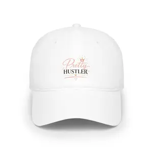 Pretty Hustler Baseball Cap — Embroidered Feminine Motivational Hat
