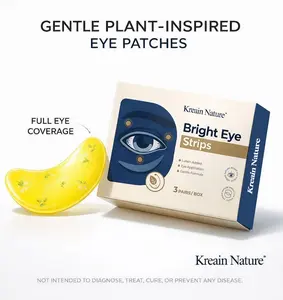 Kreain Nature 1 Bright Eye Strips with Lutein – 3 Pairs, TikTok-Loved for Tired, Puffy & Dry Eyes – Special Deal