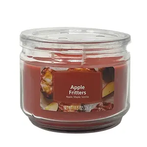 3-Wick Glass Jar Candle, Apple Fritter, 11.5 oz