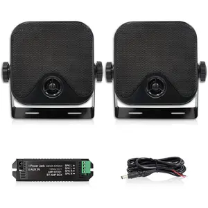 4 Inches Heavy Duty  Boat Marine  Speakers Surface Mounted for Camper Skid Steer ATV UTV RZR Golf Cart Tractor