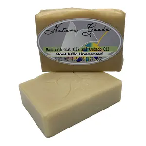 Unscented Goat Milk Bath Bar Soap – Handcrafted Cold Process Soap