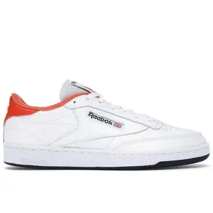 Reebok Men's Club C 85 Eric Emanuel White Orange Navy, from StockX